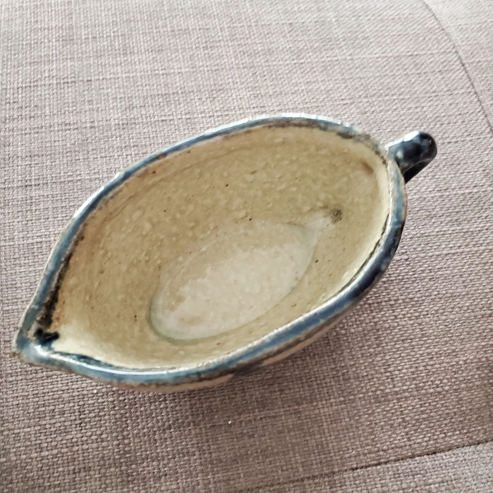 Succulent Planter Condiment Holder Ramekin Trio Sauce Dish Blue Rustic Pottery - Picture 12 of 14